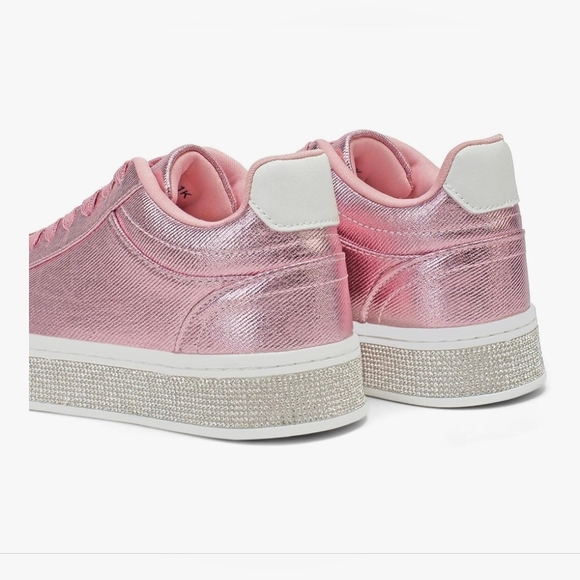 GOSERCE Fashion Sneakers with Sparkly Rhinestone #1184 - Picture 14 of 16